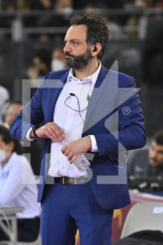 2022-02-27 - Lavarini Stefano of Igor Gorgonzola Novara during the Women's Volleyball Championship Series A1 match between Acqua & Sapone Volley Roma and Igor Volley Novara at PalaEur, 27th February, 2022 in Rome, Italy.  - ACQUA&SAPONE ROMA VOLLEY CLUB VS IGOR GORGONZOLA NOVARA - SERIE A1 WOMEN - VOLLEYBALL