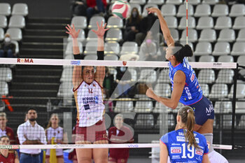 2022-02-27 - Washington Haleigh of Igor Gorgonzola Novara during the Women's Volleyball Championship Series A1 match between Acqua & Sapone Volley Roma and Igor Volley Novara at PalaEur, 27th February, 2022 in Rome, Italy.  - ACQUA&SAPONE ROMA VOLLEY CLUB VS IGOR GORGONZOLA NOVARA - SERIE A1 WOMEN - VOLLEYBALL