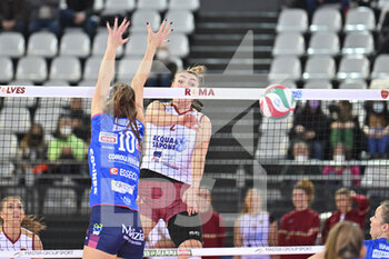 2022-02-27 - Trnkovà Veronika of Acqua & Sapone Roma Volley during the Women's Volleyball Championship Series A1 match between Acqua & Sapone Volley Roma and Igor Volley Novara at PalaEur, 27th February, 2022 in Rome, Italy.  - ACQUA&SAPONE ROMA VOLLEY CLUB VS IGOR GORGONZOLA NOVARA - SERIE A1 WOMEN - VOLLEYBALL