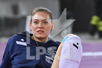 2022-03-27 - Michela Rucli of Delta Despar Trentino during the Women's Volleyball Championship Series A1 match between Acqua & Sapone Volley Roma and Delta Despar Trentino at PalaEur, 27th March, 2022 in Rome, Italy.  - ACQUA&SAPONE ROMA VOLLEY CLUB VS DELTA DESPAR TRENTINO - SERIE A1 WOMEN - VOLLEYBALL