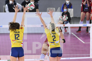 2022-03-27 - Eleonora Furlan of Delta Despar Trentino during the Women's Volleyball Championship Series A1 match between Acqua & Sapone Volley Roma and Delta Despar Trentino at PalaEur, 27th March, 2022 in Rome, Italy.  - ACQUA&SAPONE ROMA VOLLEY CLUB VS DELTA DESPAR TRENTINO - SERIE A1 WOMEN - VOLLEYBALL