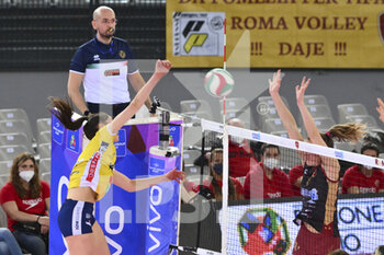 2022-03-27 - Chiara Mason of Delta Despar Trentino during the Women's Volleyball Championship Series A1 match between Acqua & Sapone Volley Roma and Delta Despar Trentino at PalaEur, 27th March, 2022 in Rome, Italy.  - ACQUA&SAPONE ROMA VOLLEY CLUB VS DELTA DESPAR TRENTINO - SERIE A1 WOMEN - VOLLEYBALL