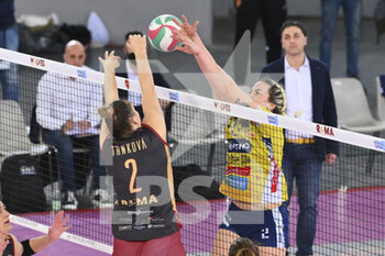 2022-03-27 - Trnkovà Veronika of Acqua & Sapone Roma Volley during the Women's Volleyball Championship Series A1 match between Acqua & Sapone Volley Roma and Delta Despar Trentino at PalaEur, 27th March, 2022 in Rome, Italy.  - ACQUA&SAPONE ROMA VOLLEY CLUB VS DELTA DESPAR TRENTINO - SERIE A1 WOMEN - VOLLEYBALL