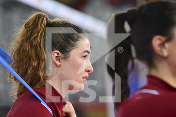 2022-03-30 - Decortes Clara of Acqua & Sapone Roma Volley during the Women's Volleyball Championship Series A1 match between Acqua & Sapone Volley Roma and MeqaBox Volley at PalaEur, 30th March, 2022 in Rome, Italy.  - ACQUA & SAPONE ROMA VOLLEY CLUB VS MEGABOX ONDULATI DEL SAVIO VALLEFOGLIA - SERIE A1 WOMEN - VOLLEYBALL