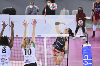 2022-03-30 - Arciprete Alessia of Acqua & Sapone Roma Volley during the Women's Volleyball Championship Series A1 match between Acqua & Sapone Volley Roma and MeqaBox Volley at PalaEur, 30th March, 2022 in Rome, Italy.  - ACQUA & SAPONE ROMA VOLLEY CLUB VS MEGABOX ONDULATI DEL SAVIO VALLEFOGLIA - SERIE A1 WOMEN - VOLLEYBALL