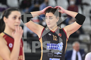 2022-03-30 - Arciprete Alessia of Acqua & Sapone Roma Volley during the Women's Volleyball Championship Series A1 match between Acqua & Sapone Volley Roma and MeqaBox Volley at PalaEur, 30th March, 2022 in Rome, Italy.  - ACQUA & SAPONE ROMA VOLLEY CLUB VS MEGABOX ONDULATI DEL SAVIO VALLEFOGLIA - SERIE A1 WOMEN - VOLLEYBALL