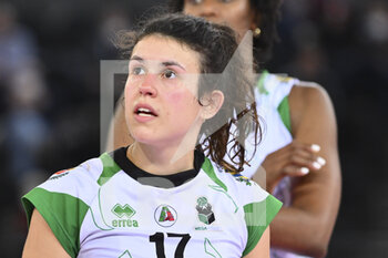 2022-03-30 - Virginia Berasi of Megabox Volley during the Women's Volleyball Championship Series A1 match between Acqua & Sapone Volley Roma and MeqaBox Volley at PalaEur, 30th March, 2022 in Rome, Italy.  - ACQUA & SAPONE ROMA VOLLEY CLUB VS MEGABOX ONDULATI DEL SAVIO VALLEFOGLIA - SERIE A1 WOMEN - VOLLEYBALL