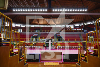 2022-08-24 - A general view inside the arena during the Pre-Season team presentation of UYBA Unet E-Work Busto Arsizio at E-Work Arena, Busto Arsizio, Italy on August 24, 2022 - UYBA UNET E-WORK BUSTO ARSIZIO - PRE SEASON TEAM PRESENTATION - SERIE A1 WOMEN - VOLLEYBALL