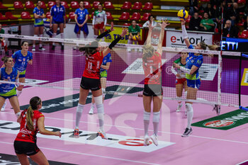 2022-11-20 - Maryna Grajber #2 of Wash4green Pinerolo in action during Volley Serie A women 2022/23 volleyball match between UYBA Unet E-Work Busto Arsizio and Wash4green Pinerolo at E-Work Arena, Busto Arsizio, Italy on November 20, 2022 - E-WORK BUSTO ARSIZIO VS WASH4GREEN PINEROLO - SERIE A1 WOMEN - VOLLEYBALL