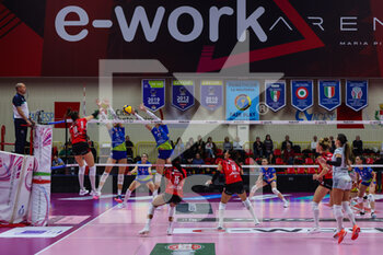 2022-11-20 - Lena Stigrot #10 of UYBA Unet E-Work Busto Arsizio in action during Volley Serie A women 2022/23 volleyball match between UYBA Unet E-Work Busto Arsizio and Wash4green Pinerolo at E-Work Arena, Busto Arsizio, Italy on November 20, 2022 - E-WORK BUSTO ARSIZIO VS WASH4GREEN PINEROLO - SERIE A1 WOMEN - VOLLEYBALL