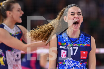 2022-12-26 - Bianca Lapini (Il Bisonte Firenze) celebrates - SAVINO DEL BENE SCANDICCI VS IL BISONTE FIRENZE - SERIE A1 WOMEN - VOLLEYBALL