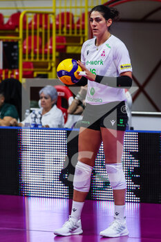 2022-10-20 - Katerina Zakchaiou #16 of UYBA Unet E-Work Busto Arsizio during the Trofeo Mimmo Fusco 2022 at E-Work Arena on October 20, 2022 in Busto Arsizio, Italy - 2022 MIMMO FUSCO TROPHY - PORTRAITS ARCHIVE - SERIE A1 WOMEN - VOLLEYBALL