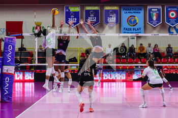2022-10-20 - Loveth Omoruyi #15 of UYBA Unet E-Work Busto Arsizio in action during the Trofeo Mimmo Fusco 2022 at E-Work Arena on October 20, 2022 in Busto Arsizio, Italy - 2022 MIMMO FUSCO TROPHY - PORTRAITS ARCHIVE - SERIE A1 WOMEN - VOLLEYBALL