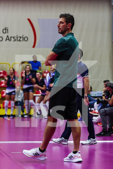 2022-10-20 - Marco Musso head coach of UYBA Unet E-Work Busto Arsizio during the Trofeo Mimmo Fusco 2022 at E-Work Arena on October 20, 2022 in Busto Arsizio, Italy - 2022 MIMMO FUSCO TROPHY - PORTRAITS ARCHIVE - SERIE A1 WOMEN - VOLLEYBALL