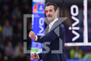 2022-11-26 - Daniele Santarelli (Head Coach of Prosecco Doc Imoco Conegliano) celebrates - PROSECCO DOC IMOCO CONEGLIANO VS IGOR GORGONZOLA NOVARA - WOMEN SUPERCOPPA - VOLLEYBALL