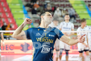 2022-02-05 - Exultation of Raphael Vieira de Oliveira - Verona Volley  - VERONA VOLLEY VS ALLIANZ MILANO - SUPERLEAGUE SERIE A - VOLLEYBALL