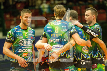 2022-03-13 - Happiness Perugia's players - VERO VOLLEY MONZA VS SIR SAFETY CONAD PERUGIA - SUPERLEAGUE SERIE A - VOLLEYBALL