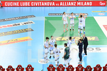 2022-03-23 - Allianz Milano players take to the volleyball court - CUCINE LUBE CIVITANOVA VS ALLIANZ MILANO - SUPERLEAGUE SERIE A - VOLLEYBALL