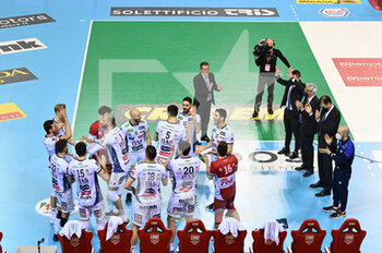 2022-04-14 - Itas Trentino players take to the volleyball court - PLAY OFF - CUCINE LUBE CIVITANOVA VS ITAS TRENTINO - SUPERLEAGUE SERIE A - VOLLEYBALL