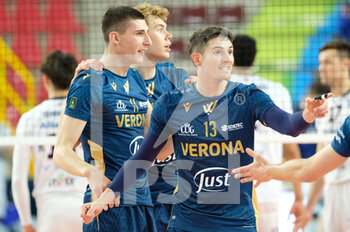 2022-04-27 - Exultation of Luca Spirito - Verona Volley - PLAY OFF 5TH PLACE - VERONA VOLLEY VS ALLIANZ MILANO - SUPERLEAGUE SERIE A - VOLLEYBALL