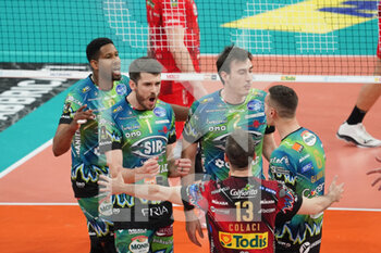 2022-05-01 - sir safety conad perugia exultation - PLAY OFF - SIR SAFETY CONAD PERUGIA VS CUCINE LUBE CIVITANOVA - SUPERLEAGUE SERIE A - VOLLEYBALL