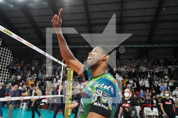 2022-05-08 - wilfredo leon venero (n.9  sir safety conad perugia)
rejoices for the victory of the race - PLAY OFF - SIR SAFETY CONAD PERUGIA VS CUCINE LUBE CIVITANOVA - SUPERLEAGUE SERIE A - VOLLEYBALL