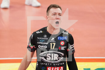 2022-10-15 - oleh plotnytskyi (n.17  sir safety susa perugia) exultation - SIR SAFETY SUSA PERUGIA VS WITHU VERONA - SUPERLEAGUE SERIE A - VOLLEYBALL