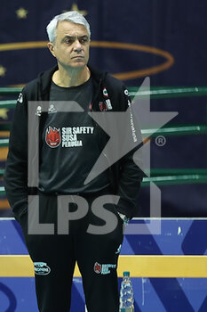 2022-12-18 - Head coach Andrea Anastasi (SIR Safety Perugia) during the 12th day of the Superlega SerieA between Vero Volley Momza vs Sir Safety Perugia - VERO VOLLEY MONZA VS SIR SAFETY SUSA PERUGIA - SUPERLEAGUE SERIE A - VOLLEYBALL