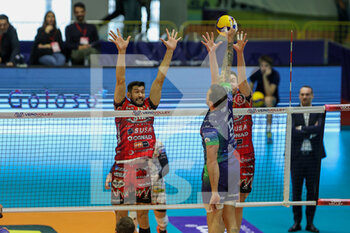 2022-12-18 - Attack of Georg GROZER (Vero Volley Monza) during the 12th day of the Superlega SerieA between Vero Volley Momza vs Sir Safety Perugia - VERO VOLLEY MONZA VS SIR SAFETY SUSA PERUGIA - SUPERLEAGUE SERIE A - VOLLEYBALL