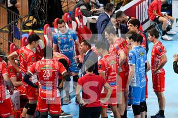 2022-12-18 - Time out of the Cucine Lube Civitanova team - CUCINE LUBE CIVITANOVA VS GIOIELLA PRISMA TARANTO - SUPERLEAGUE SERIE A - VOLLEYBALL