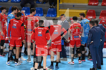 2022-12-21 - Time out of the Cucine Lube Civitanova team - CUCINE LUBE CIVITANOVA VS EMMA VILLAS AUBAY SIENA - SUPERLEAGUE SERIE A - VOLLEYBALL