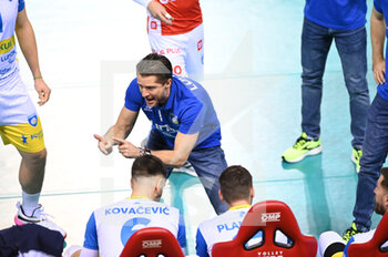 2022-01-26 - Sebastian Skorc (Coach of Ok Merkur Maribor) - CUCINE LUBE CIVITANOVA VS OK MERKUR MARIBOR - CHAMPIONS LEAGUE MEN - VOLLEYBALL