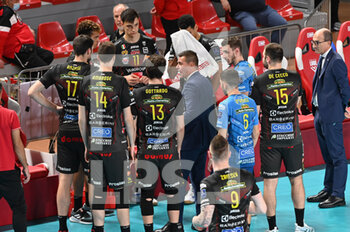 2022-11-09 - Time out of the Cucine Lube Civitanova team - CUCINE LUBE CIVITANOVA VS SPORT LISBOA E BENFICA - CHAMPIONS LEAGUE MEN - VOLLEYBALL