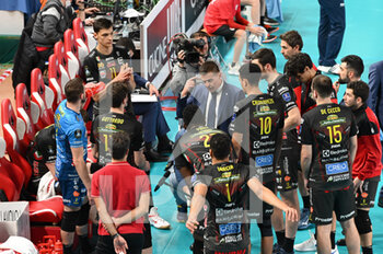 2022-12-14 - Time out of the Cucine Lube Civitanova team - CUCINE LUBE CIVITANOVA VS TOURS VB - CHAMPIONS LEAGUE MEN - VOLLEYBALL