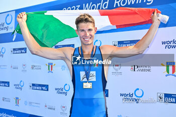 2023-06-16 - Lightweight Men's Single Sculls Final A: Niels Torre (ITA) gold medal - 2023 WORLD ROWING CUP II - ROWING - OTHER SPORTS