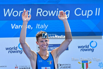 2023-06-16 - Lightweight Men's Single Sculls Final A: Niels Torre (ITA) gold medal - 2023 WORLD ROWING CUP II - ROWING - OTHER SPORTS