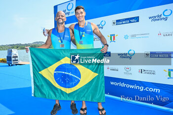 2023-06-16 - PR3 Men's Pair Final: Keizy Bonine - Gabriel Mendes De Souza (BRA) silver medal - 2023 WORLD ROWING CUP II - ROWING - OTHER SPORTS