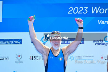 2023-06-16 - PR2 Men's Single Sculls Final: Gian Filippo Mirabile (ITA) silver medal - 2023 WORLD ROWING CUP II - ROWING - OTHER SPORTS
