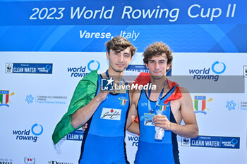 2023-06-16 - Lightweight Men's Pair Final: Francesco Bardelli - Stefano Pinsone (ITA) gold medal - 2023 WORLD ROWING CUP II - ROWING - OTHER SPORTS