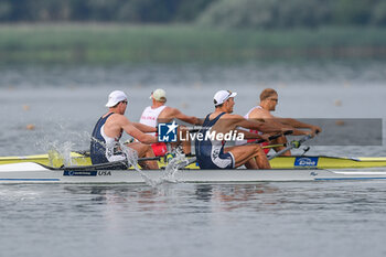 2023-06-18 - Men's Four Final B: Andrew Gaard - Oliver Bub (USA) - 2023 WORLD ROWING CUP II - ROWING - OTHER SPORTS