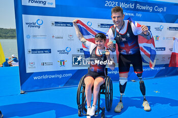 2023-06-18 - PR2 Mixed Double Sculls Final A: Lauren Rowles - Gregg Stevenson (GBR) 1 classified - 2023 WORLD ROWING CUP II - ROWING - OTHER SPORTS