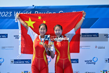2023-06-18 - Women's Double Sculls Final A: Shiyu Lu - Shuangmei Shen (CHN) - 1 classified - 2023 WORLD ROWING CUP II - ROWING - OTHER SPORTS