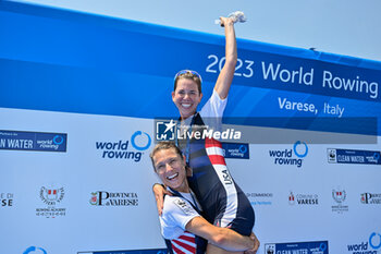 2023-06-18 - Lightweight Women's Double Sculls Final: Michelle Sechser - Mary Reckford (USA) - 2 classified - 2023 WORLD ROWING CUP II - ROWING - OTHER SPORTS