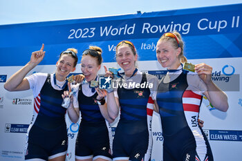2023-06-18 - Women's Four Final: Molly Bruggeman - Kelsey Reelick - Madeleine Wanamaker - Claire Collins (GBR) - 1 classified - 2023 WORLD ROWING CUP II - ROWING - OTHER SPORTS