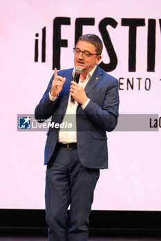 2023-10-12 - Maurizio Fugatti during the opening ceremony of the 6th edition of Festival dello Sport on October 12, 2023, Trento, Italy. - FESTIVAL DELLO SPORT - EVENTS - OTHER SPORTS