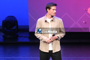 2023-10-13 - Primoz Roglic during the official presentation ceremony of Giro d’Italia 2024 on Teatro Sociale on October 13, 2023, Trento, Italy. - PRESENTATION OF GIRO D’ITALIA 2024 - EVENTS - OTHER SPORTS