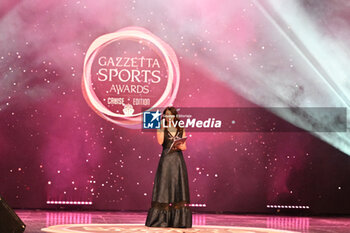 2023-12-06 - Ninth edition Gazzetta Sports Award Cruis Edition in the picture the stage of the evening with the presenter Gepi - GAZZETTA SPORTS AWARDS - CRUIS EDITION - EVENTS - OTHER SPORTS