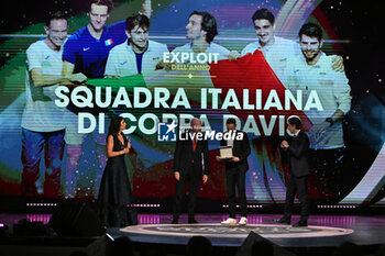 2023-12-06 - Ninth edition Gazzetta Sports Award Cruis Edition in the picture Italian Devis Cup Team of the Year Award - GAZZETTA SPORTS AWARDS - CRUIS EDITION - EVENTS - OTHER SPORTS