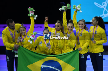 2023-10-04 - Team Brazil medal ceremony - 52ND ARTISTIC GYMNASTICS WORLD CHAMPIONSHIPS - WOMEN'S TEAM FINAL - GYMNASTICS - OTHER SPORTS