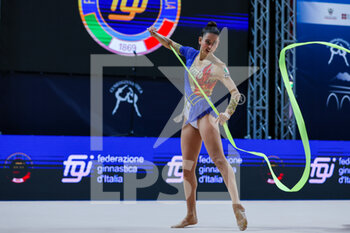 18/02/2023 - Paris Laura of Italy Group perform during Rhythmic Gymnastics FGI Serie A 2023 at Palazzetto dello Sport, Cuneo, Italy on February 18, 2023 - RHYTHMIC GYMNASTICS - ITALIAN SERIE A - GINNASTICA - ALTRO